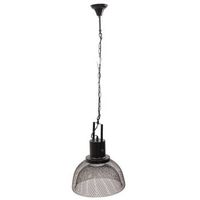 lampara de techo de metal negra 35x35x11035