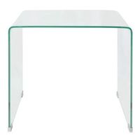 mesa de cafe - mesa de centro vidrio templado 495x50x45 cm claro