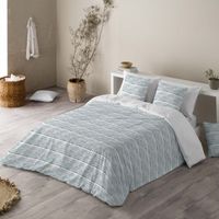 sandal - funda nordica estampada cama 135 - algodon extrasuave - incluye  1 o 2 fundas de almohada - nauek grey