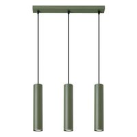 lampara colgante vaza verde oliva 3 luces