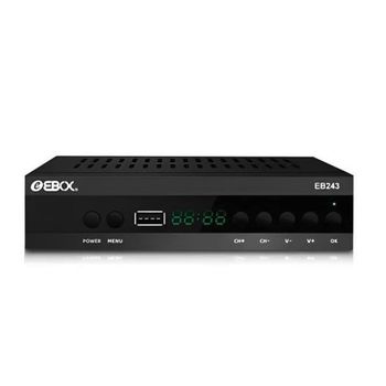 EBOX Sintonizador TDT DVB-T2 DVB-C H.265 HEVC con Grabación USB, HDMI, Full HD 1080p para Televisión Digital