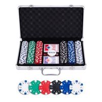 set de poker 300 fichas rstandardr r maletin aluminio con 2 barajas 300 fichas de 115 g 5 dados y marcadores