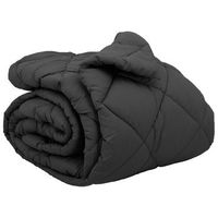 edredon  duvet de invierno antracita 220 x 240 cm microfibra