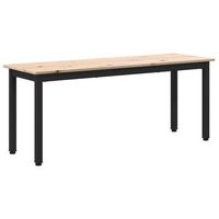 banco natural 110 x 35 x 45 cm madera de pino macizo vidaxl