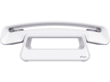 Teléfono - Alcatel ePure Iconic, Inalámbrico, Manos Libres, 10 melodías en el terminal, Blanco