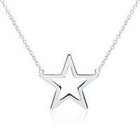 cadena estrella de plata 925