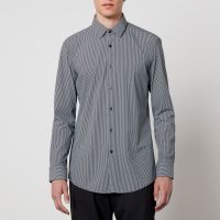boss black p-hank-s checked jersey shirt - 401575