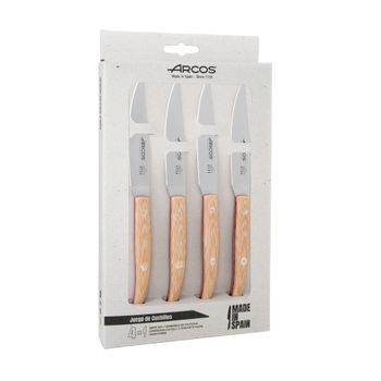 Arcos Juego 4 Pzas. Chuleteros The Origin Mango Mi Carta Beige