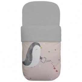2024 Saco Capazo Pingüino Dydados London Estampado Punto Gris