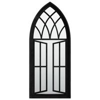 espejo de hierro negro para uso interior 70x30 cm vidaxl
