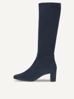 caprice boots blue made of textiles with block heel size 36