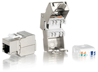 kit 8 uds conector hembra rj45 ftp cat6 panel keystone tool free