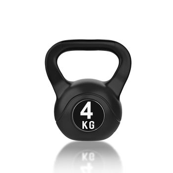 Life Basics Kettlebell de Hierro, Kettlebell para Fitness, Musculación y Cross Training, Pesa Rusa Ergonómica con Agarre Antideslizante, Ideal para Fuerza, Tonificación, Cardio y Entrenamiento en Casa