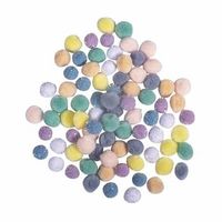 80 pompones o 15 mm - colores pastel