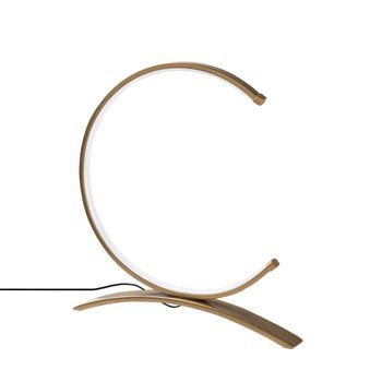 Lámpara De Mesa Moon-13331 Oro Metal 35 Cmx34x4 Cm