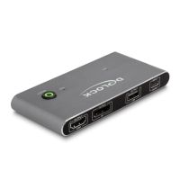 interruptor kvm delock 11485 usb-c hdmi displayport 8k 3xusb-a 20 audio