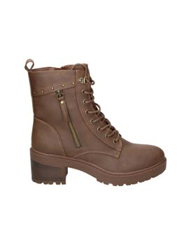 Botines De Tacón Skydiva Flex Marrones Para Mujer 38