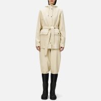rains curve matte shell jacket - xl