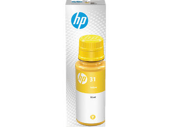 Botella de tinta - HP 31, Amarillo, 1VU28AE