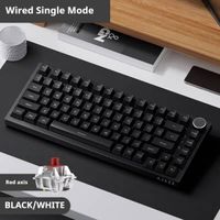 teclado mecanico para juegos ajazz ak820ak820pro bluetooth 24g inalambricocableado con botones de volumen intercambiables en caliente
