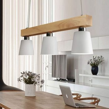 Lámpara Colgante De Mesa De Comedor 3/5 Llamas Blancas Cálidas Altura Ajustable Zmh