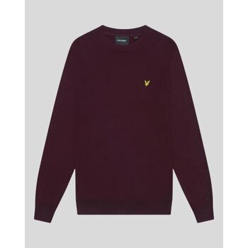 Lyle & Scott Jersey KN2110VC MERINO CREW-Z562 BURGUNDY para hombre