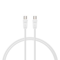 pccom essential coaxial cable 3c-2v 95 mm macho  95 mm hembra 3 m blanco