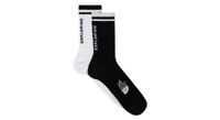 2 pares de calcetines the north face everyday nse mid calf negro blanco  x2