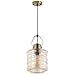 Lampara Colgante Zulaia 1xe27 Bronce Reg.x31 de FABRILAMP.