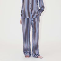 stine goya striped satin long trousers - s