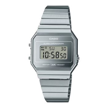 Reloj Casio Vintage A700WEV-7AEF Unisex con Correa de Acero Inoxidable y Resistencia al Agua