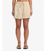 superdry para mujer w7110516a short de encaje beige xs casual algodon