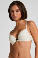 hunkemoller sujetador con aros preformado plunge blanco