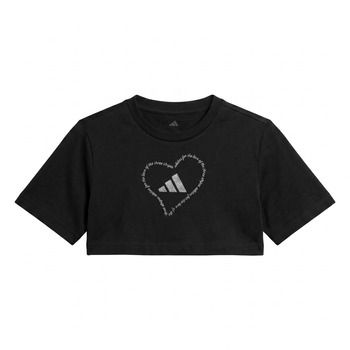 adidas Camiseta SATIN EMBROIDERY CROPPED GRAPHIC T-SHIRT para niña