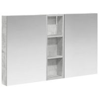 juego de muebles de bano  armario de bano con estante 3 piezas 100 x 105 x 605 cm