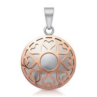 colgante moderno acero inoxidable chapado en oro rosado
