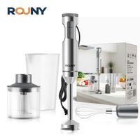 potente batidora de inmersion manual de 1200w max mezclador de alimentos 4 en 1 de acero inoxidable vaso mezclador de 700ml procesador de 500ml batidor