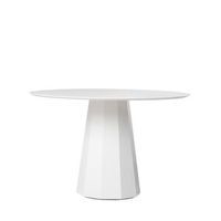 mesa fija mdf melamina klast home moderno 120 x 76 cm - blanco