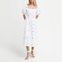 barbour fairacre cotton-poplin dress - uk 18