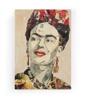 lienzo 60x40 impresion frida collage de retratos