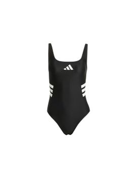 Bañador de Natación adidas 3Bandas Uback Suit Mujer Negro/Blanco
