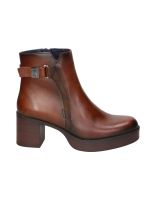 botines de piel con tacon dorking d9589 en marron cuero 39