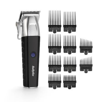 Cortapelos Babyliss Lithium Power E812E, 15 Posiciones, 180 minutos Autonomía, Cuchillas StainlessSteel