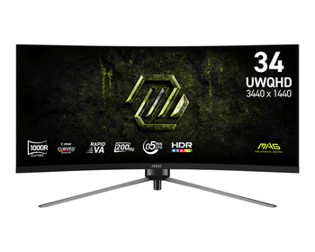 MSI MAG345CQRF E20 Monitor34UWQHD 200hZ curv