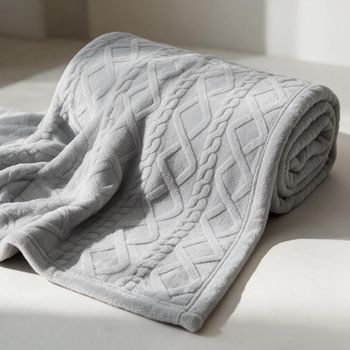 C.A | Manta de Sofá Borrego | Sherpa Doble Cara Franela | 100% Poliéster | Suave y Cálida para Invierno