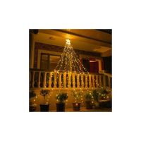 guirnalda solar para exteriores - guirnalda de luces para exteriores con 9350 tiras de luces led para arbol de navidad artificial clase energetica