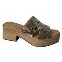 wikers zapatos de tacon zueco print tira gel para mujer
