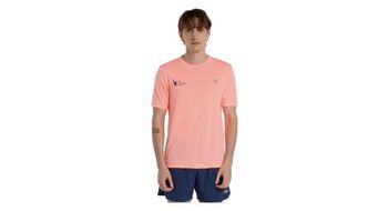 Maillot new balance nyc marathon athletics rosa de manga corta para hombre