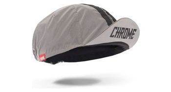 Gorra reflectante de ciclismo cromada gris