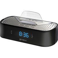 time curve gv-sp406-bk fm clock radio - black black